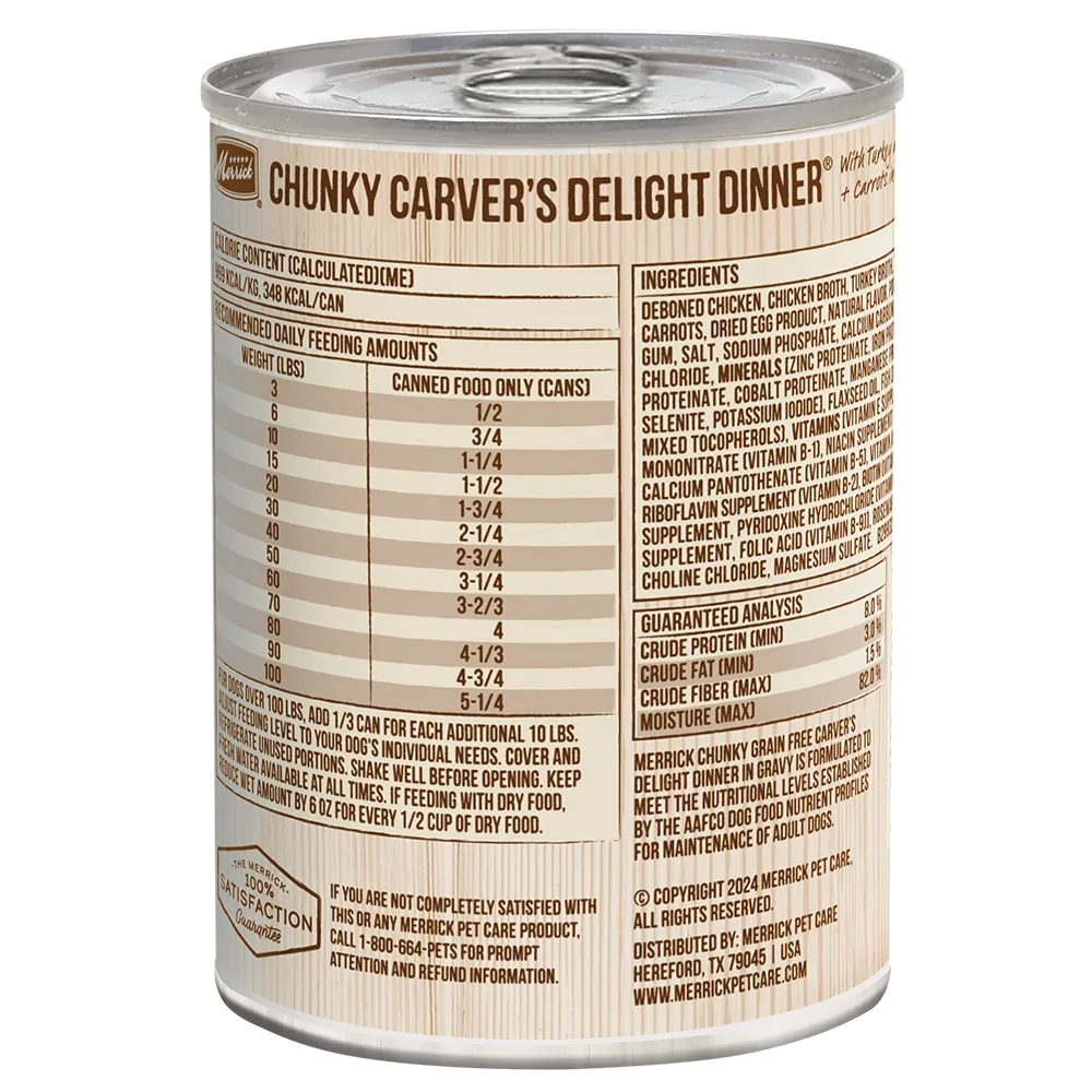 Chunky Grain Free Carver's Delight Dinner in Gravy