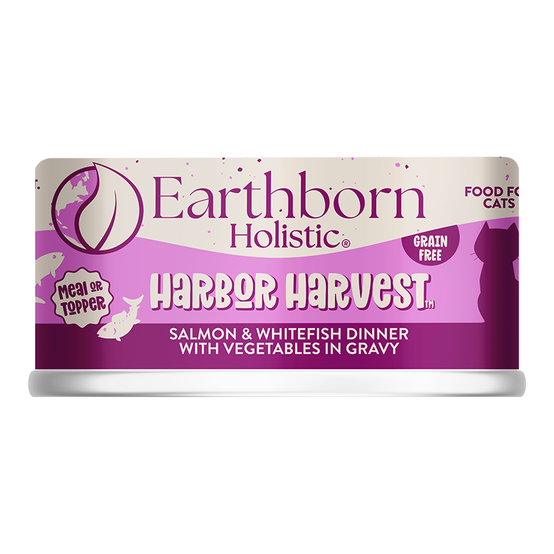 Earthborn Holistic - Harbor Harvest Canned Cat & Kitten Food 5.5 oz. (Salmon & Whitefish With Vegetables In Gravy)