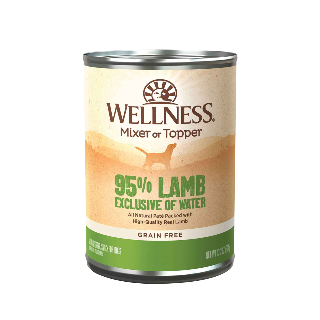 Wellness® 95% Lamb Natural Wet Grain Free Canned Dog Food, 13.2-Ounce Can