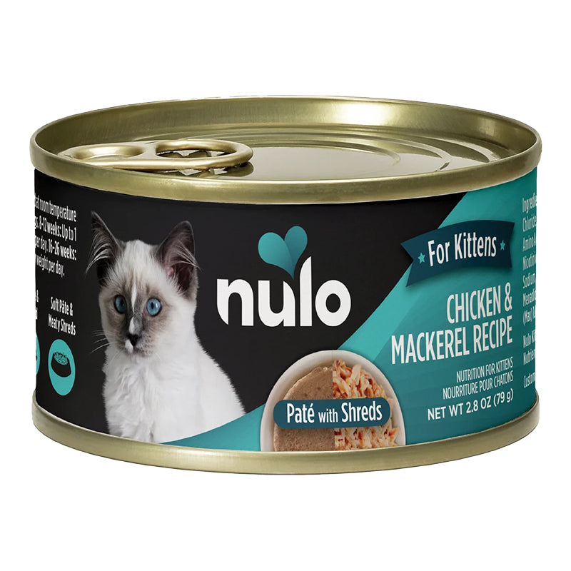 Nulo Kitten Chicken & Mackerel Recipe Paté With Shreds