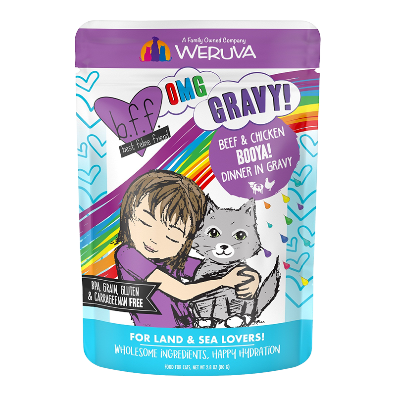 Weruva - Grain Free Beef and Chicken in Gravy Cat Food Pouch